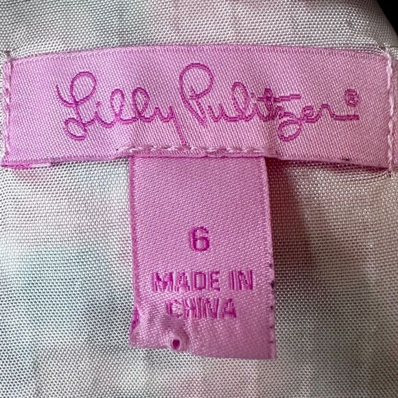 Lilly Pulitzer Tate Skirt Mid Rise Cameo White Sweet Nothings Sequins Size 6 - Picture 7 of 8